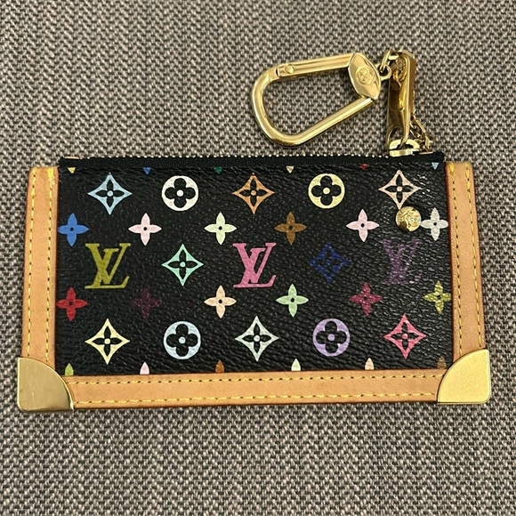 Louis Vuitton Takahashi Murakami key cles black multicolor RARE - Picture 12 of 16